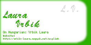 laura vrbik business card